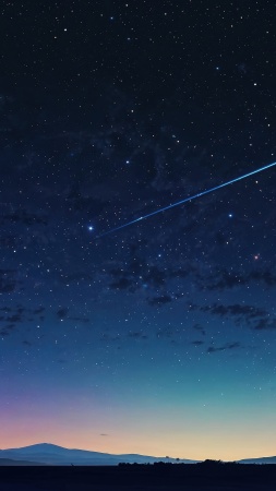 stars background wallpaper, shooting stars, starry night, background for mobile wallpaper (vertical)