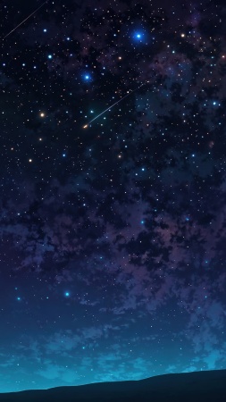 stars background wallpaper, shooting stars, twilight scenery, background for mobile wallpaper (vertical)