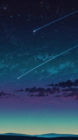 stars background wallpaper, shooting stars, stargazing, background for mobile wallpaper (vertical)