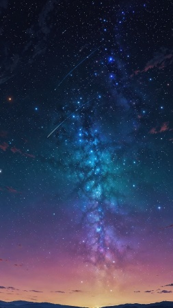 stars wallpaper wallpaper, dreamy skies, celestial background, background for mobile wallpaper (vertical)
