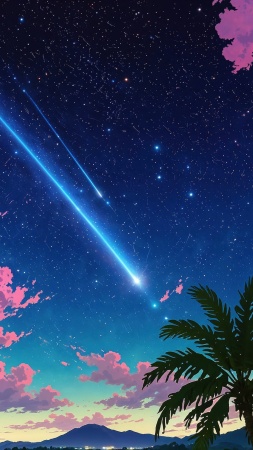 stars wallpaper wallpaper, shooting stars, night sky wallpaper, background for mobile wallpaper (vertical)