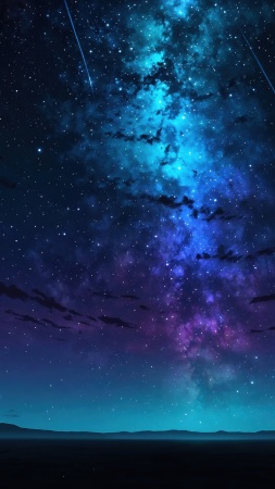 galaxy sky wallpaper, cosmic background, starry backdrop, background for mobile wallpaper (vertical)