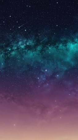 galaxy sky wallpaper, cosmic background, deep space, background for mobile wallpaper (vertical)