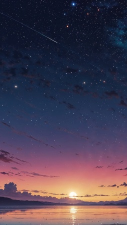 milky way wallpaper, cosmic colors, astronomy, background for mobile wallpaper (vertical)