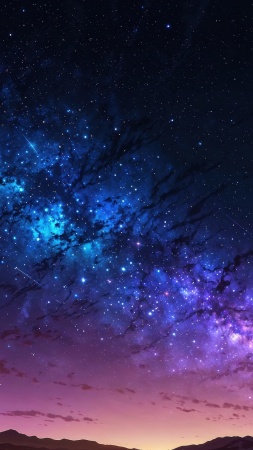 milky way wallpaper, deep space, stargazing, background for mobile wallpaper (vertical)