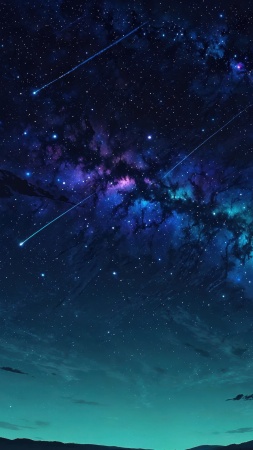 galaxy sky wallpaper, gradient colors, cosmic background, background for mobile wallpaper (vertical)