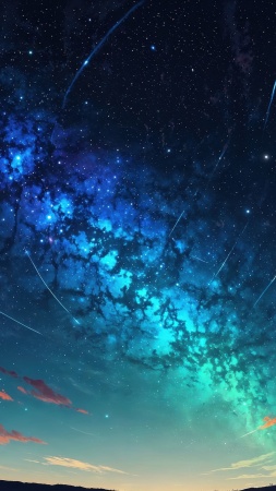 milky way wallpaper, celestial beauty, cosmic wonders, background for mobile wallpaper (vertical)
