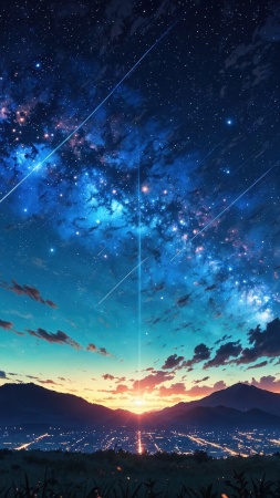 milky way wallpaper, space exploration, cosmic beauty, background for mobile wallpaper (vertical)