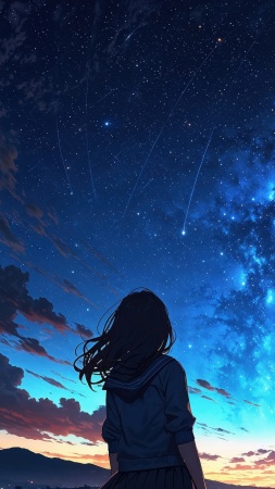 milky way wallpaper, galaxy art, cosmic colors, background for mobile wallpaper (vertical)