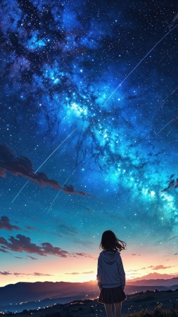 milky way wallpaper, night sky photography, space photography, background for mobile wallpaper (vertical)