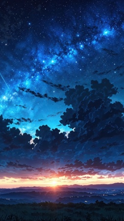 milky way wallpaper, cosmic colors, universe exploration, background for mobile wallpaper (vertical)