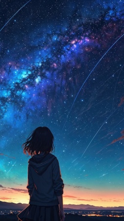 galaxy wallpaper wallpaper, cosmic art, starscape, background for mobile wallpaper (vertical)