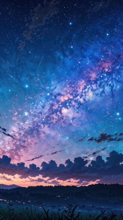 galaxy wallpaper wallpaper, twinkling stars, universe background, background for mobile wallpaper (vertical)