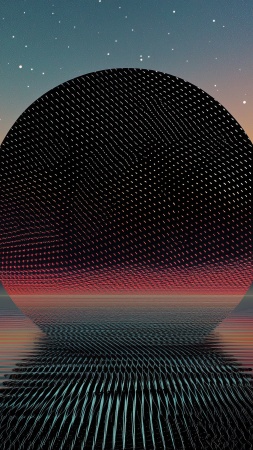 retro vibe wallpaper, abstract art, celestial patterns, background for mobile wallpaper (vertical)