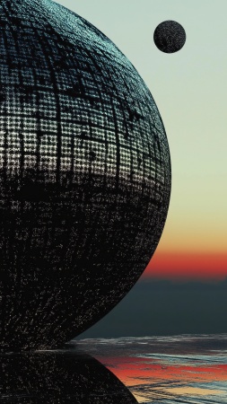 retro vibe wallpaper, abstract art, vintage style, background for mobile wallpaper (vertical)