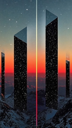 retrowave wallpaper, 80s aesthetic, vintage design, background for mobile wallpaper (vertical)