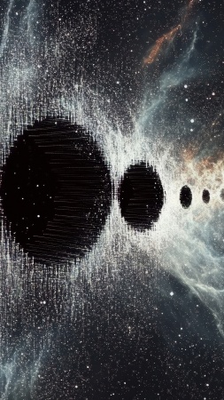 wormhole wallpaper, star systems, astrophysics, background for mobile wallpaper (vertical)