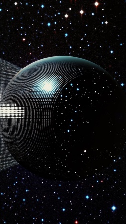 space-time wallpaper, sci-fi, black holes, background for mobile wallpaper (vertical)