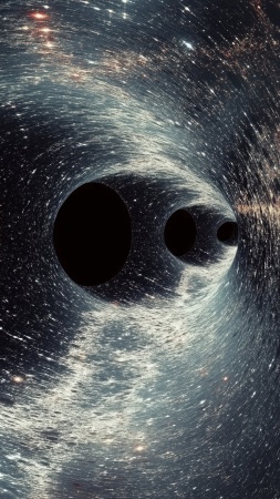 wormhole wallpaper, star systems, time dilation, background for mobile wallpaper (vertical)