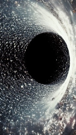 wormhole wallpaper, star systems, celestial bodies, background for mobile wallpaper (vertical)