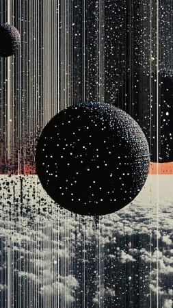 wormhole wallpaper, star systems, black holes, background for mobile wallpaper (vertical)