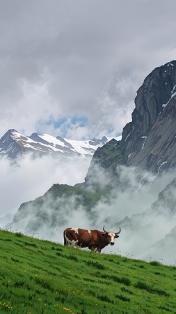 swiss alps wallpaper, weather, adventure, background for mobile wallpaper (vertical)
