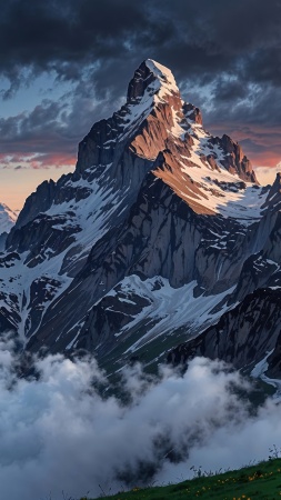 alps wallpaper, mountains, hiking, background for mobile wallpaper (vertical)