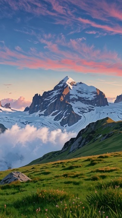 swiss alps wallpaper, weather, alpine landscape, background for mobile wallpaper (vertical)