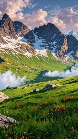 swiss alps wallpaper, weather, hiking trails, background for mobile wallpaper (vertical)