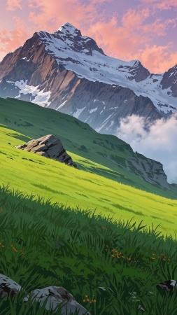 alps wallpaper, mountains, swiss landscape, background for mobile wallpaper (vertical)