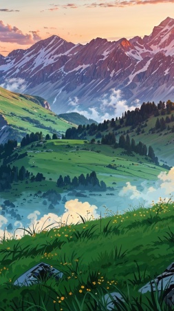 swiss alps wallpaper, weather, alpine landscape, background for mobile wallpaper (vertical)