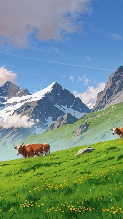 springtime wallpaper, green grass, outdoor activities, background for mobile wallpaper (vertical)