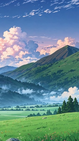 springtime wallpaper, green grass, outdoor activities, background for mobile wallpaper (vertical)