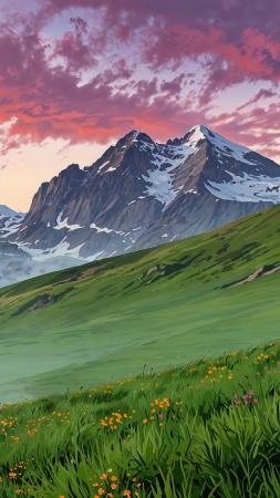 springtime wallpaper, blooming flowers, outdoor activities, background for mobile wallpaper (vertical)