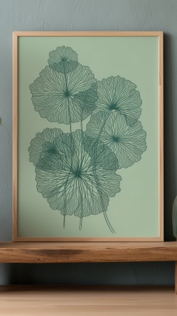 biophilic interior design wallpaper, organic aesthetics, eco-friendly interiors, background for mobile wallpaper (vertical)