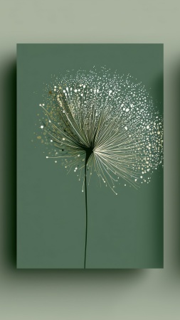 biophilic design wallpaper, plant art, botanical prints, background for mobile wallpaper (vertical)