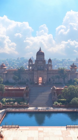 temples wallpaper, ancient, historical sites, background for mobile wallpaper (vertical)