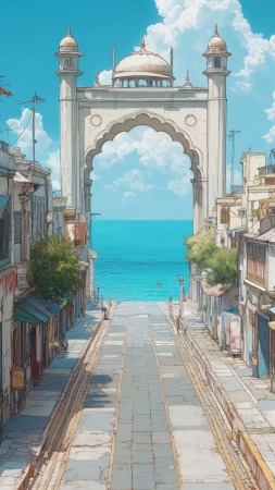 temples wallpaper, ancient, indian culture, background for mobile wallpaper (vertical)