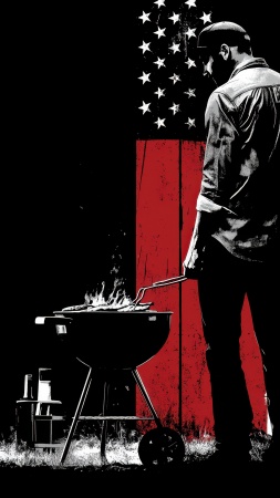 american flag wallpaper, dark wallpaper, grilling accessories, background for mobile wallpaper (vertical)
