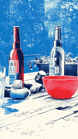 party wallpaper, summer cookout, holiday celebration, background for mobile wallpaper (vertical)