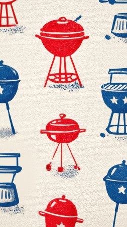 labor day bbq wallpaper, summer cookout, picnic party, background for mobile wallpaper (vertical)