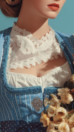 oktoberfest wallpaper, outfit, floral patterns, background for mobile wallpaper (vertical)