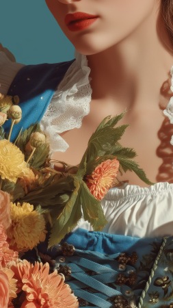 oktoberfest wallpaper, outfit, german heritage, background for mobile wallpaper (vertical)