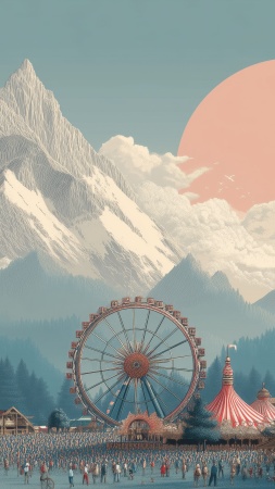 oktoberfest wallpaper, german festival, food and drink, background for mobile wallpaper (vertical)