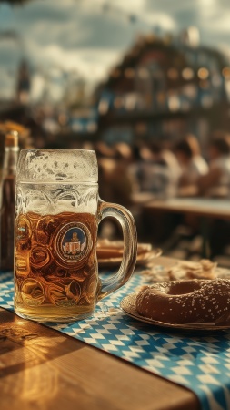 oktoberfest wallpaper, wiesn, craft beer, background for mobile wallpaper (vertical)