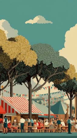 wiesn wallpaper, german culture, oktoberfest celebration, background for mobile wallpaper (vertical)