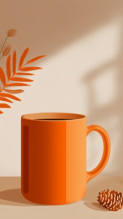 fall decor wallpaper, autumn style, pumpkin spice, background for mobile wallpaper (vertical)