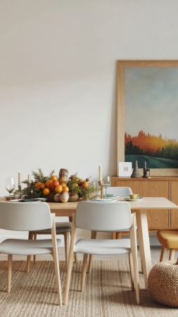 friendsgiving wallpaper, theme ideas, fall harvest decor, background for mobile wallpaper (vertical)