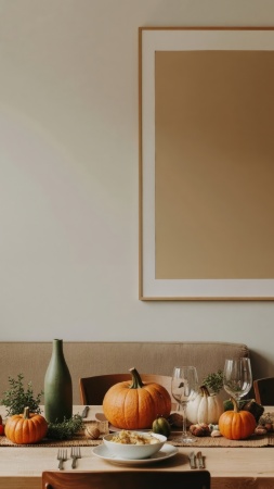 holiday gathering ideas wallpaper, festive recipes, thanksgiving recipes, background for mobile wallpaper (vertical)