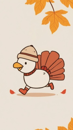 turkey trot wallpaper, turkey race, fitness challenge, background for mobile wallpaper (vertical)